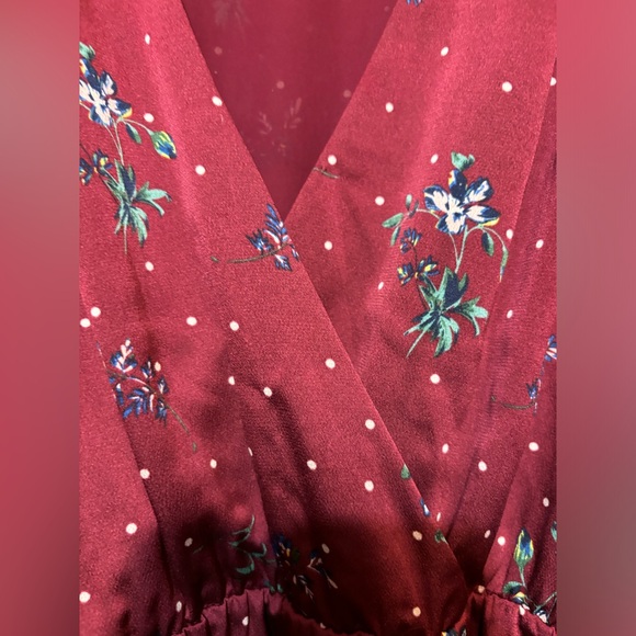 TENTREE HIGHLINE COLLECTIVE Floral V-Neck Faux Wrap Dress - Picture 7 of 10